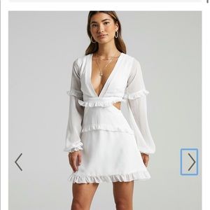 Wait On The Dancefloor Dress in White